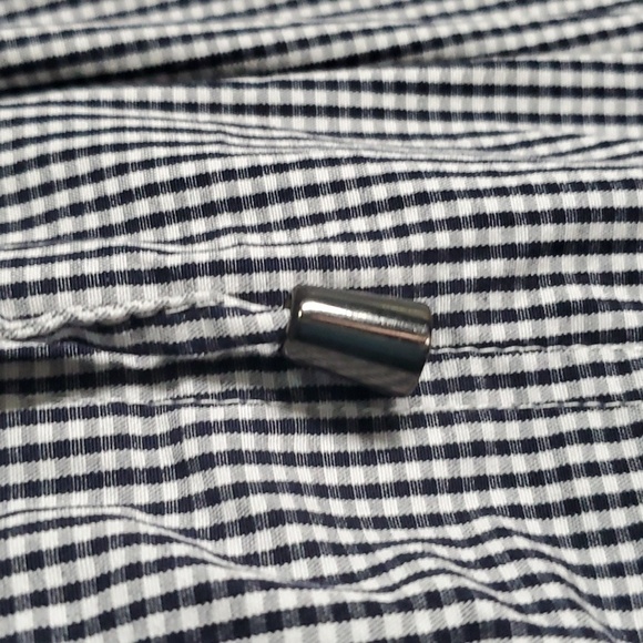 Christopher & Banks button front cinched waist shirt jacket 100% cotton - Picture 14 of 14